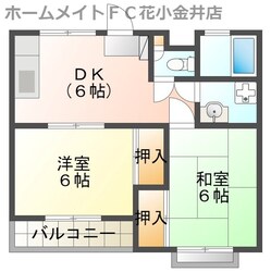 モンシャトー小金井成和の物件間取画像